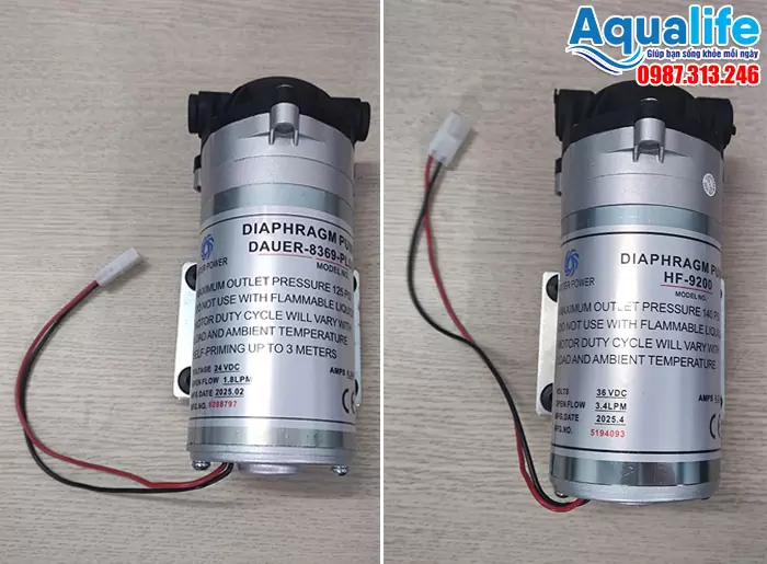 Máy bơm giúp hoạt động của máy lọc nước đạt được hiệu quả và hiệu suất cao nhất