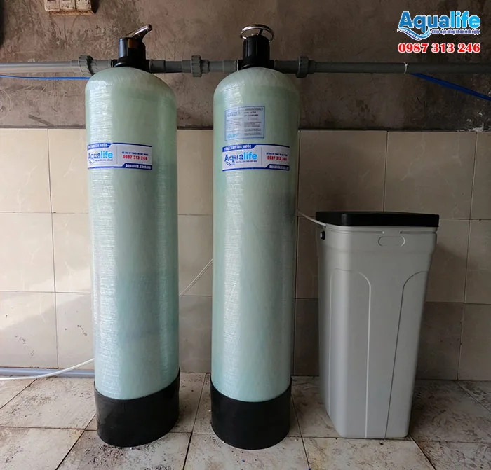 Hệ thống lọc nước nhiễm vôi (2 trụ 1054)