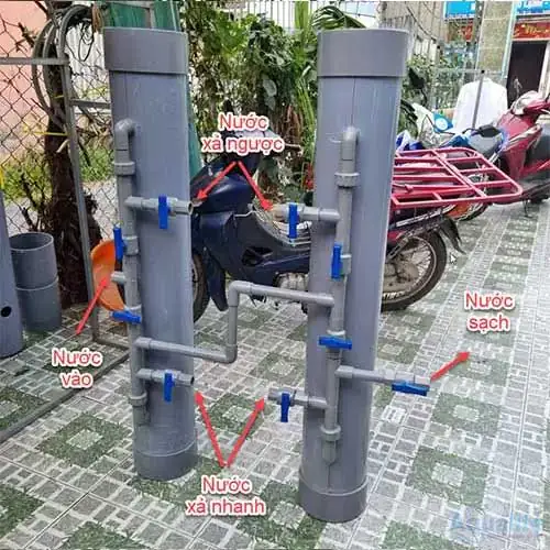 Bộ lọc nước nhiễm phèn tự chế - Ảnh 4