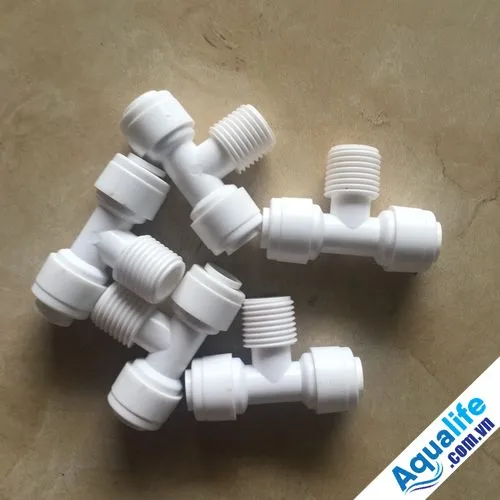 Tê cân ren 13 nối nhanh fi 6 4 Tê cân ren 13 nối nhanh fi 6