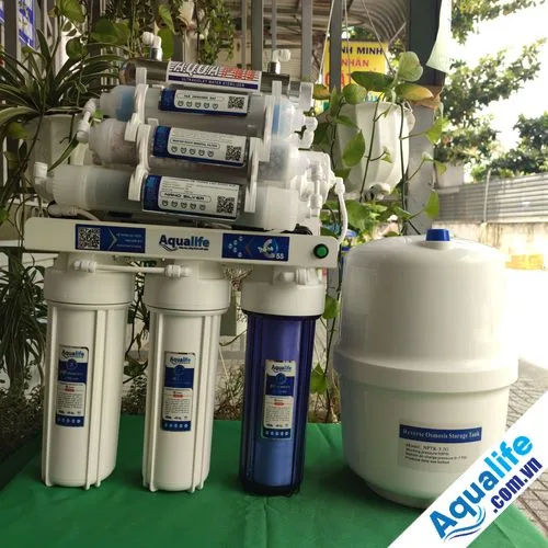 Máy lọc nước Aqualife 10 cấp không tủ kèm đèn UV diệt khuẩn