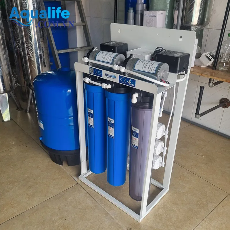 Máy lọc nước bán công nghiệp 50 lít/h Aqualife (3 màng RO 100G) 11 Máy lọc nước RO BCN 50 lít/h