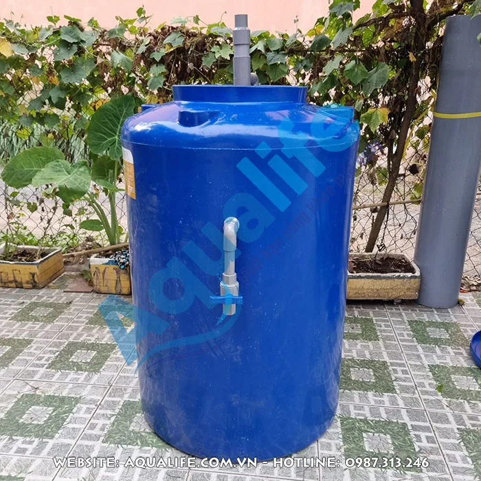 thùng nhựa tự chế lọc nước nhiễm sắt