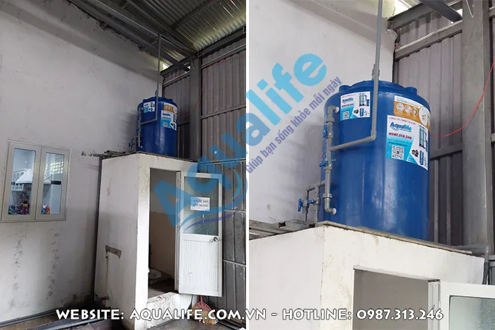 thi công lắp đặt thùng nhựa tự chế 500 lít tại Đồng Nai