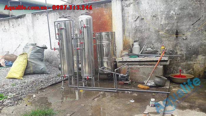 Lắp đặt thiết bị lọc nước giếng khoan nhiễm phèn tại Bình Thuận 3 thi công lắp lọc phèn giếng khoan tại Bình Thuận