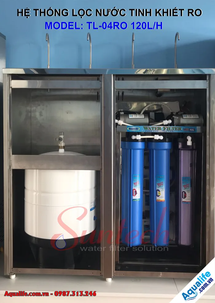 Hệ thống lọc nước tinh khiết 120L/h