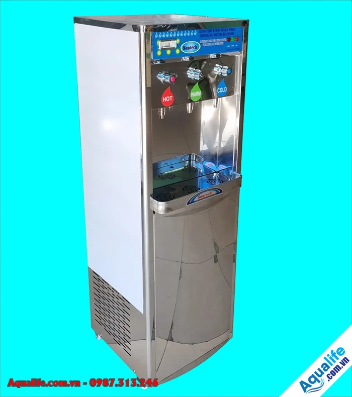 Máy lọc nước 3 vòi nóng lạnh công nghiệp Suntech 8 may loc nuoc 3 voi nong lanh nguoi cong xuong 4