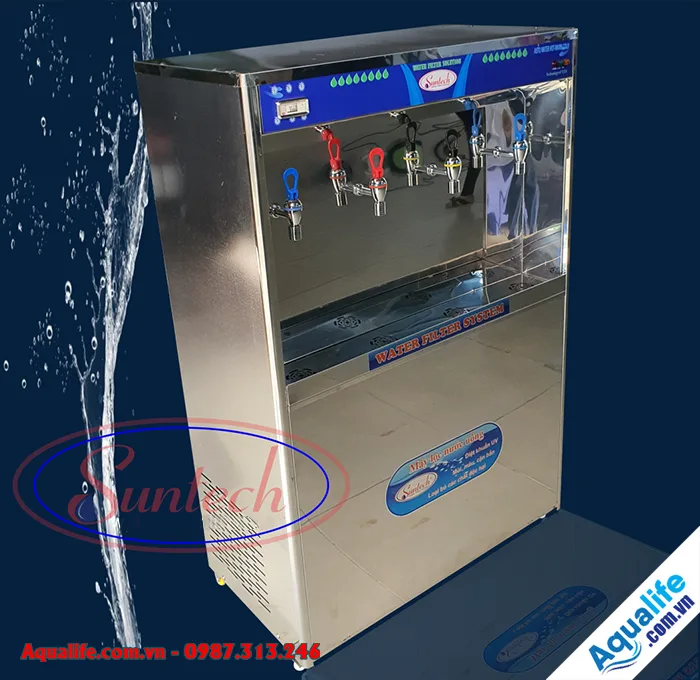 Máy lọc nước nóng lạnh 4 vòi ngang