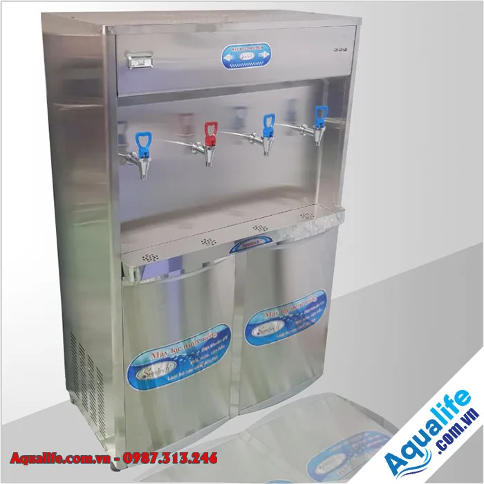 Máy lọc nước nóng lạnh 4 vòi RO