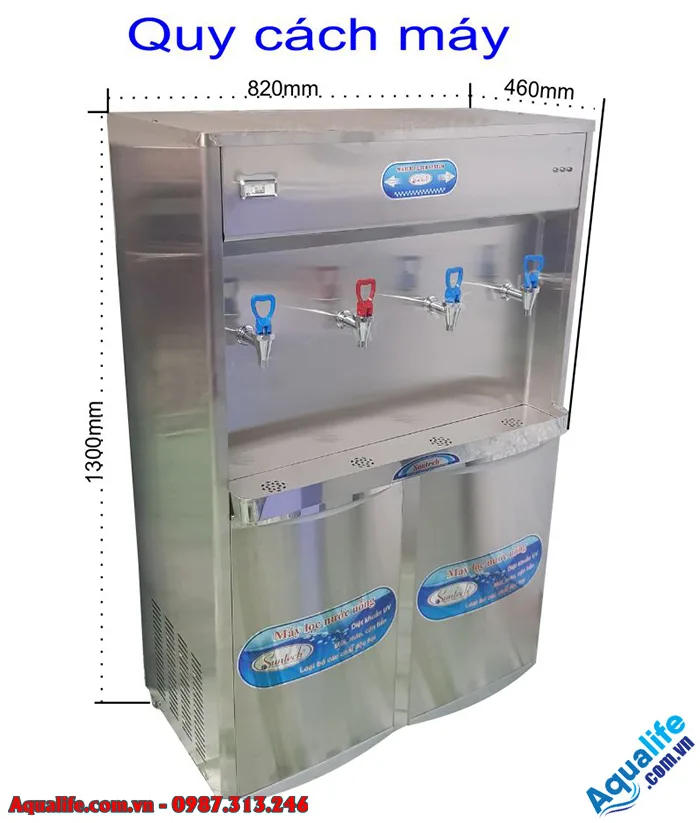 Máy lọc nước nóng lạnh 4 vòi RO