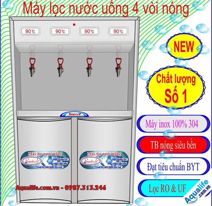Máy lọc nước ST-04UF 4 vòi nóng