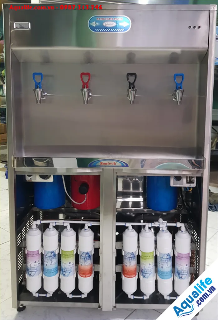 Máy lọc nước nóng lạnh 4 vòi Suntech