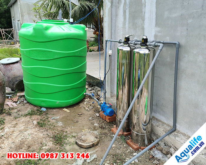 Hệ thống lọc nước tổng gia đình cột inox