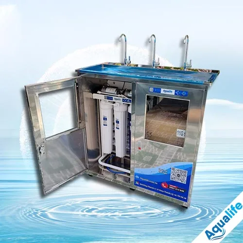 Máy lọc nước bán công nghiệp 30l/h tủ inox - Ảnh 3