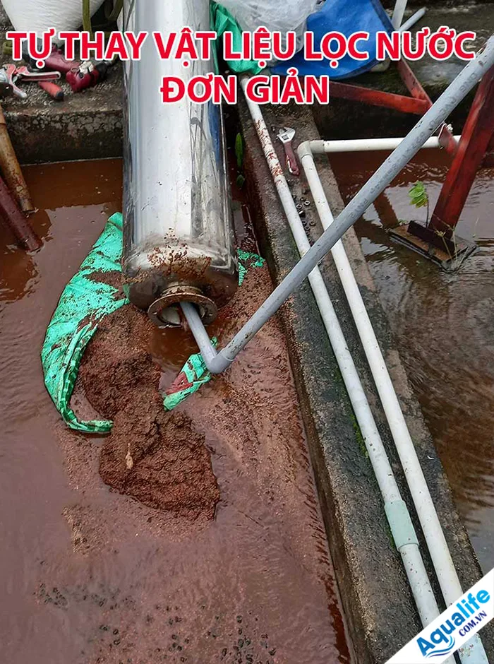 Hướng dẫn thay vật liệu lọc nước giếng khoan tại nhà