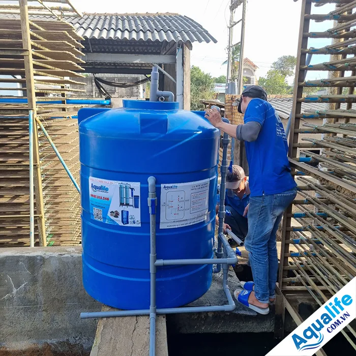 Thùng lọc phèn nặng 1000l