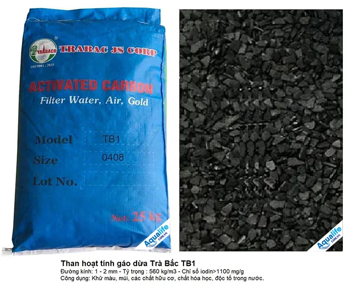 Than hoạt tính gáo dừa Trà Bắc TB1