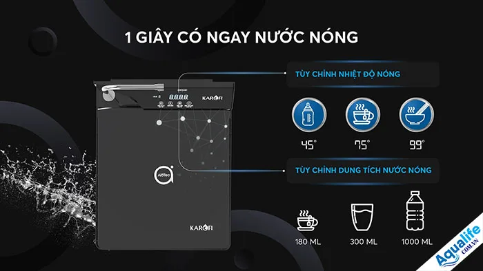 Máy lọc nước nóng lạnh Karofi KAD-D88 13 Máy lọc nước nóng lạnh Karofi KAD D88