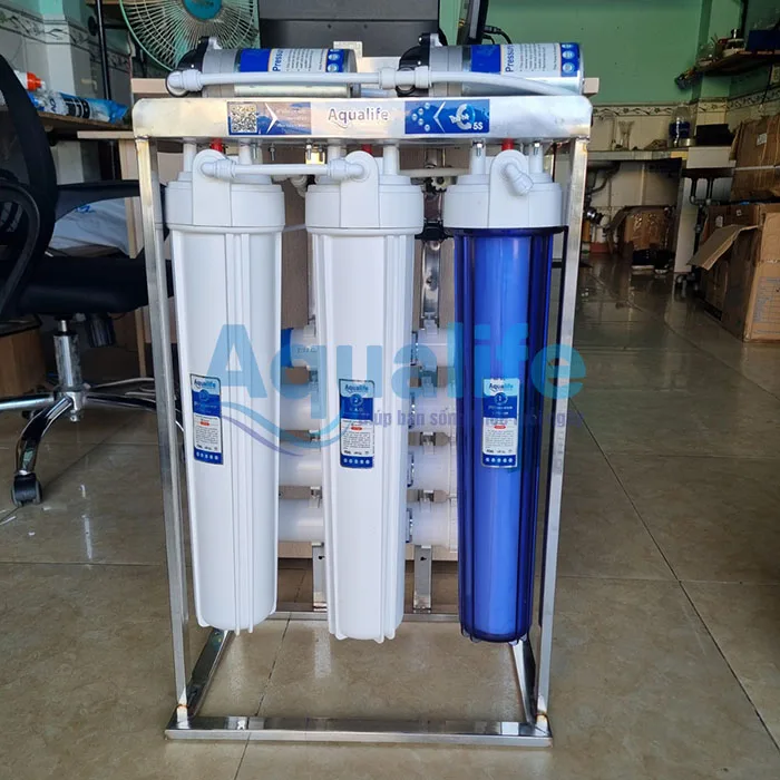 may loc nuoc ban cong nghiep 100l h khung inox 1