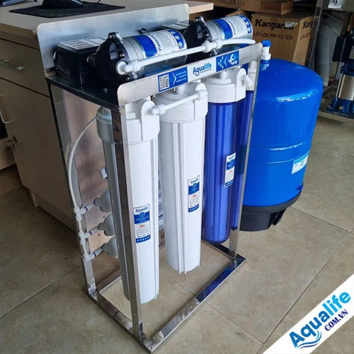 Máy lọc nước bán công nghiệp 100l/h khung inox - Ảnh 3