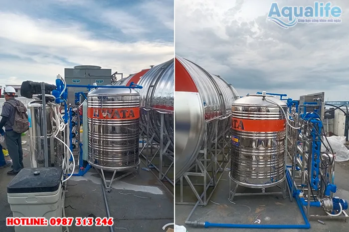 Hệ thống xử lý nước ro 1000l/h cho nhà máy Vina Pride Seafoods 4 he thong xu ly nuoc ro 1000l h cho nha may vina pride seafoods 4