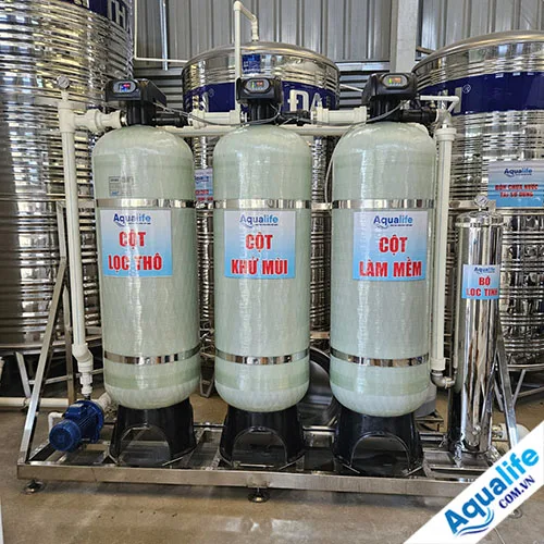Hệ thống lọc đầu nguồn tự động 3 trụ composite 2162