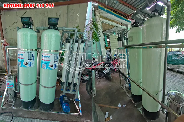 Hệ thống lọc nước tự động 1000 l/h RO + UF 10 he thong loc nuoc tu dong 1000 l h ro uf 5