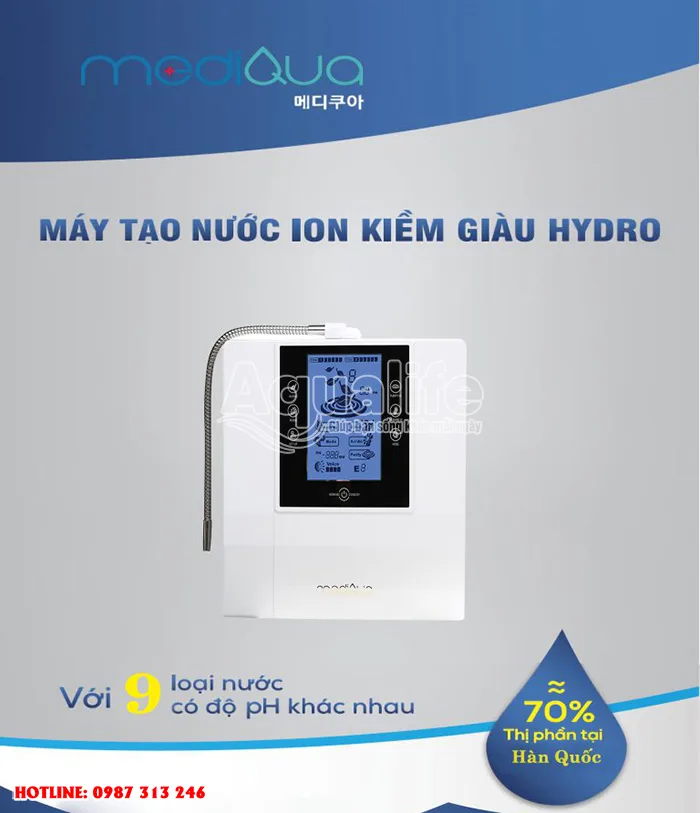 Máy lọc nước ion kiềm Mediqua AK-2000 8 may loc nuoc ion kiem mediqua ak 2000 5