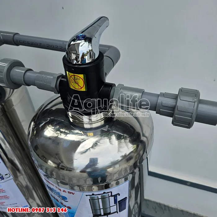 Hệ thống 3 trụ inox lọc nước sinh hoạt đầu nguồn 12 3 tru inox loc nuoc sinh hoat dau nguon 5
