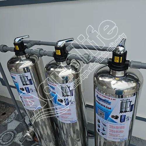 Hệ thống 3 trụ inox lọc nước sinh hoạt đầu nguồn 4 Hệ thống 3 trụ inox lọc nước sinh hoạt đầu nguồn - Ảnh 4
