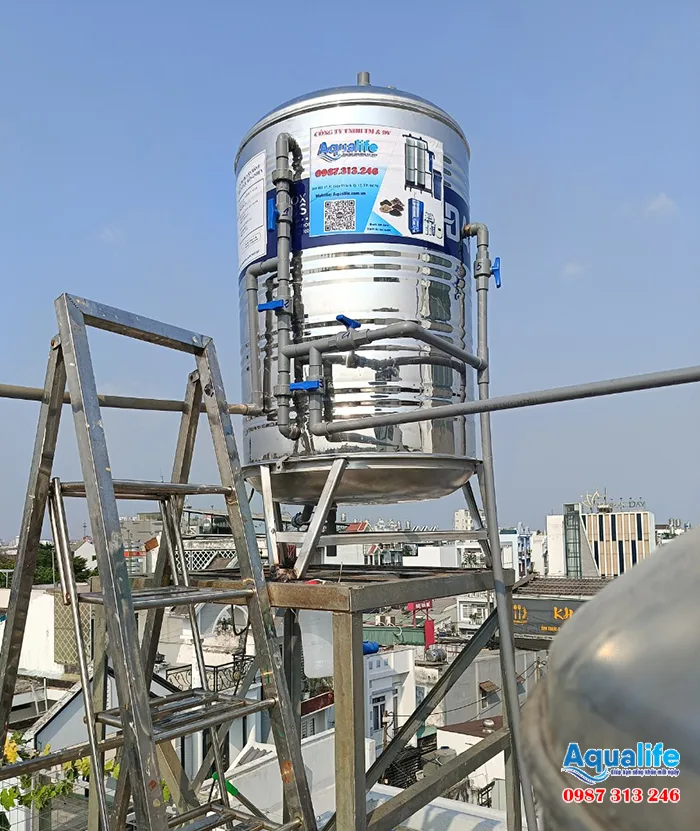 thung inox 500l loc nuoc gieng phen sinh hoat 1