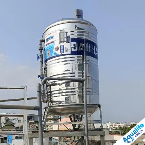 Thùng inox 500L lọc nước giếng phèn sinh hoạt - Ảnh 2