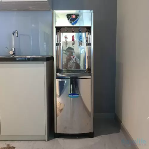 Máy lọc nước CJ175 vỏ inox 3 vòi nóng lạnh nguội