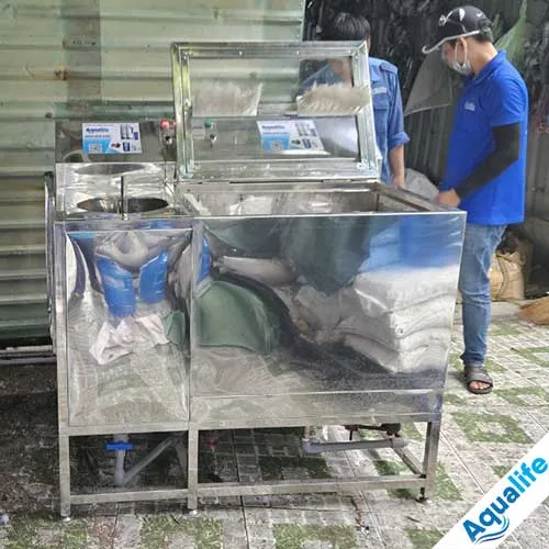 Máy tráng rửa bình 20 lít đôi - Rửa 2 bình cùng lúc - Ảnh 2