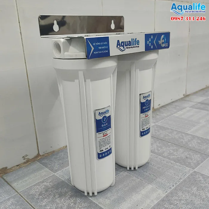 Bộ 2 cốc lọc thô 10 inch trắng Aqualife 11 bo 2 coc loc tho 10 inch trang aqualife 4