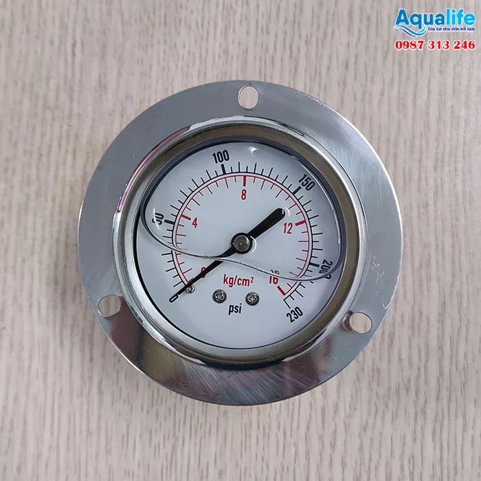 Thiết bị đo lường - đồng hồ áp chân sau 0 - 16 kg/cm2 (0 - 230 PSI)