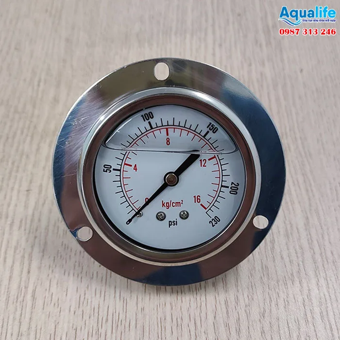 Cấu tạo của đồng hồ áp 0 - 16 kg/cm2 chân sau