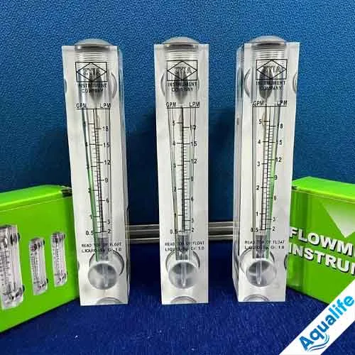 Lưu lượng kế cs 18l/p - 5GPM (loại vuông) - Ảnh 3
