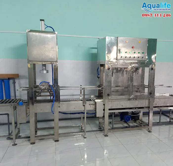Nguyên lý hoạt động của máy đóng nắp bình 20 lít tự động