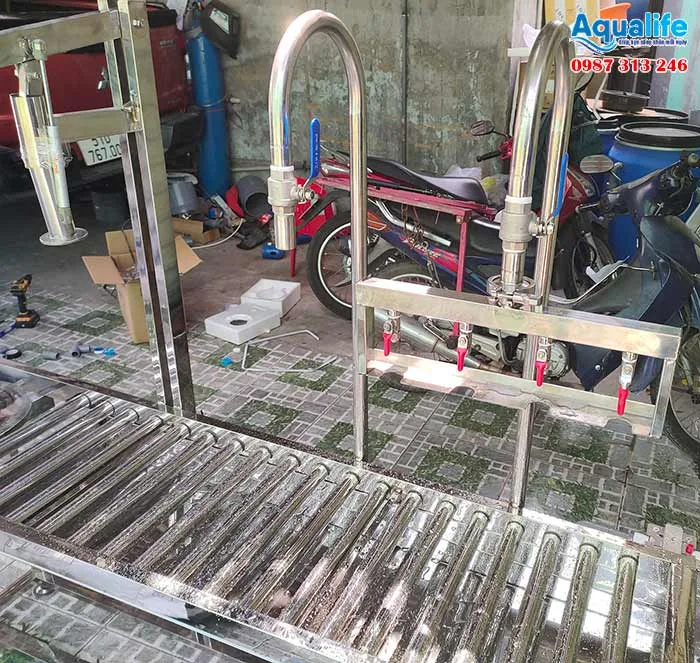 Thông số kỹ thuật bàn chiết rót bình nước 20 lít kết hợp mâm xoay
