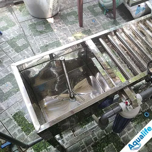 Bàn chiết rót bình nước 20 lít kèm mâm xoay sấy màng co - Ảnh 3