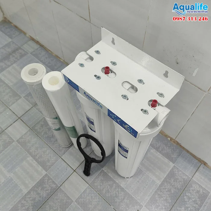 Ứng dụng của bộ 2 cốc lọc trắng 20 inch - Lọc nước đầu nguồn