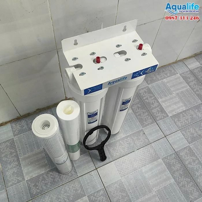 Thông số chi tiết của bộ 2 cốc lọc trắng 20 inch Aqualie