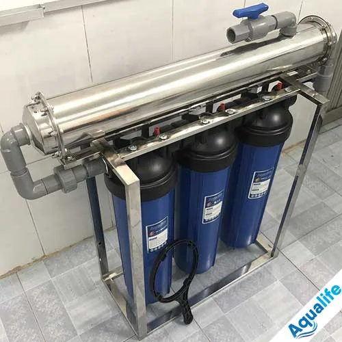Bộ 3 cốc lọc bigblue 20 inch kết hợp màng UF inox - Ảnh 3