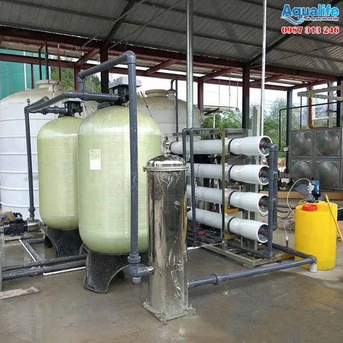 Dây chuyền lọc nước tinh khiết 6000 lít/giờ 8 Dây chuyền lọc nước RO đóng bình đóng chai 6000 lít/giờ của Aqualife