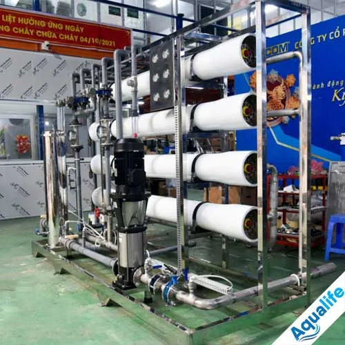 Dây chuyền sản xuất nước RO công suất 8000 lít/h