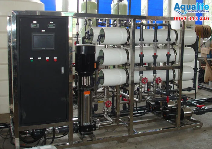 Dây chuyền lọc nước uống đóng bình 7500 lít/h phục vụ công nghiệp