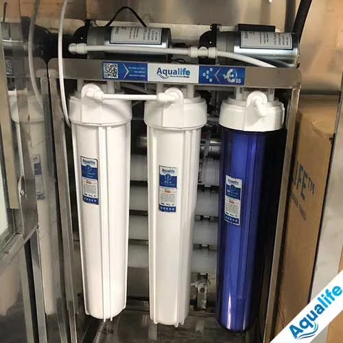Máy lọc nước bán công nghiệp 65 l/h tủ inox 4 vòi - Ảnh 5