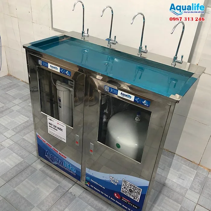 Nguyên lý hoạt động của máy lọc nước bán công nghiệp công suất 80 Lít/h