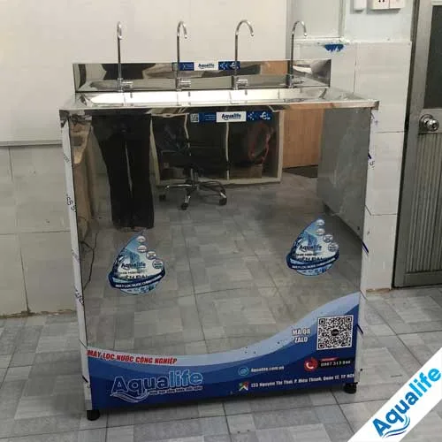 Máy lọc nước công nghiệp 50 l/h tủ inox SS304